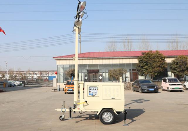 翔工的照明燈車，哪里需要哪里搬
